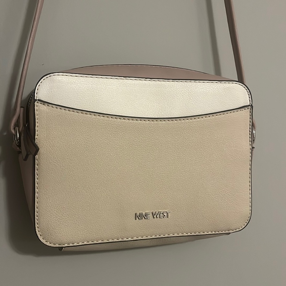 Nine West pink and cream square purse
